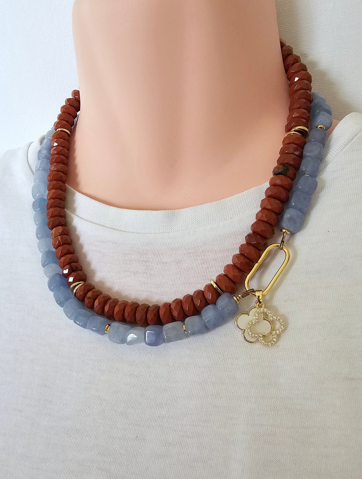 Dinah's Red Sand Stone Necklace