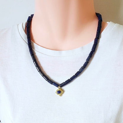 Myra's Lapis Lazuli Necklace with Pendant