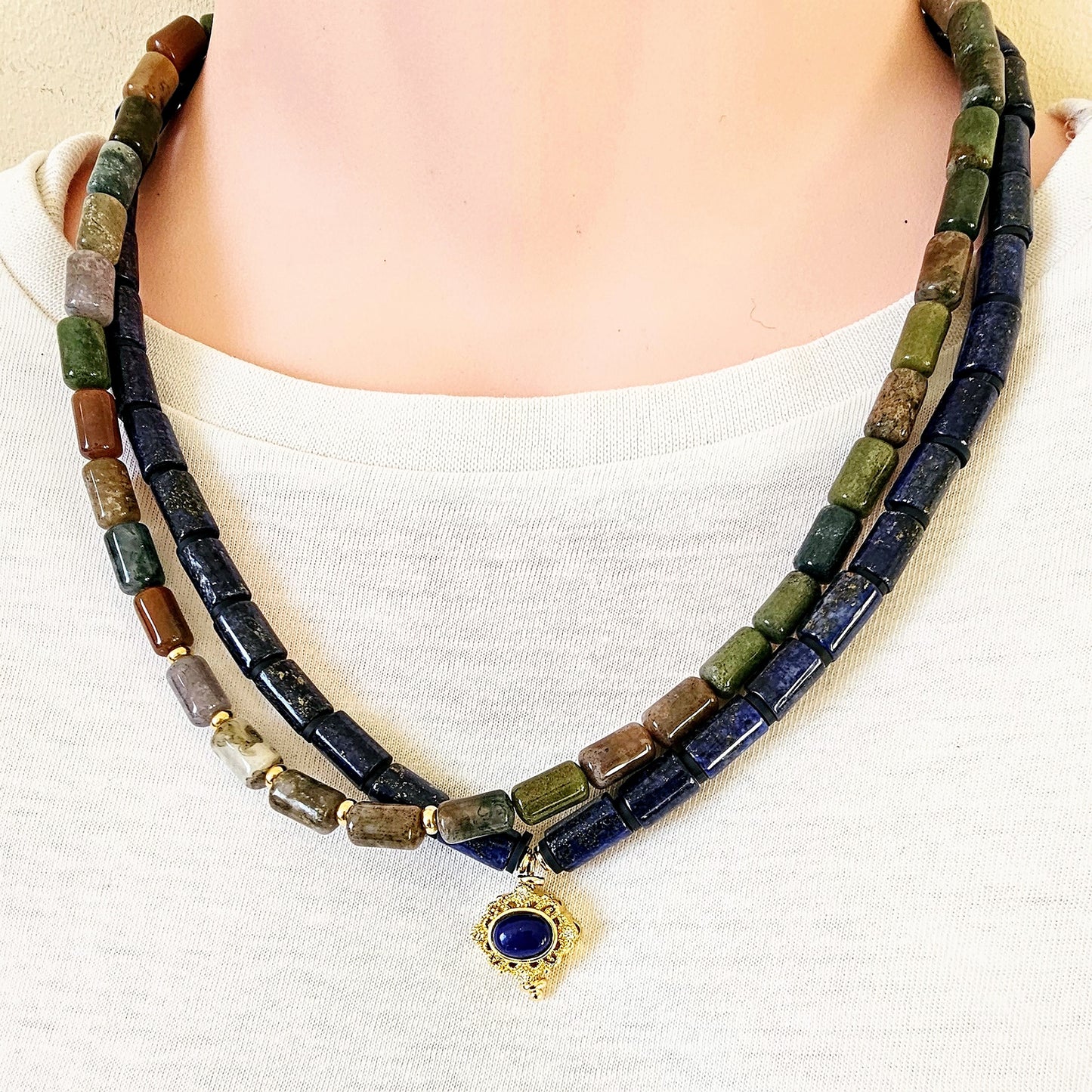 Myra's Lapis Lazuli Necklace with Pendant