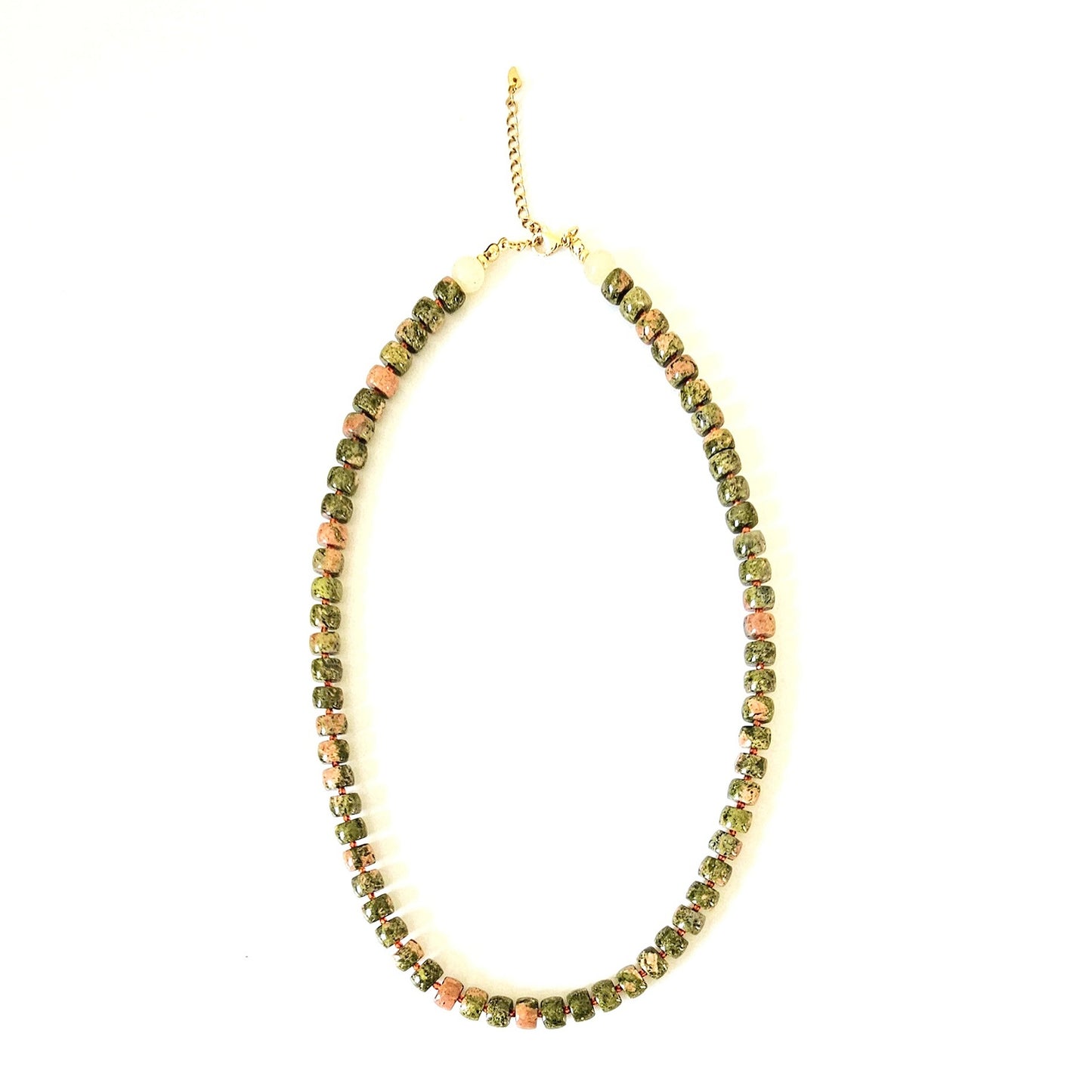 KELLY's Unakite Crystal Necklace