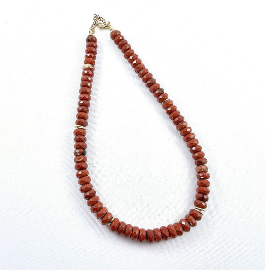 Dinah's Red Sand Stone Necklace