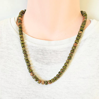 KELLY's Unakite Crystal Necklace