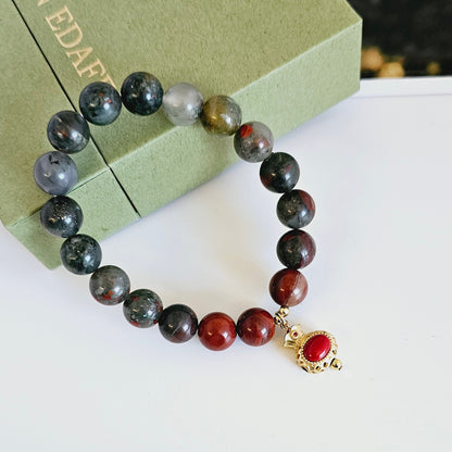 African Blood Jade Bracelet