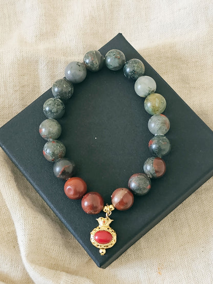 African Blood Jade Bracelet