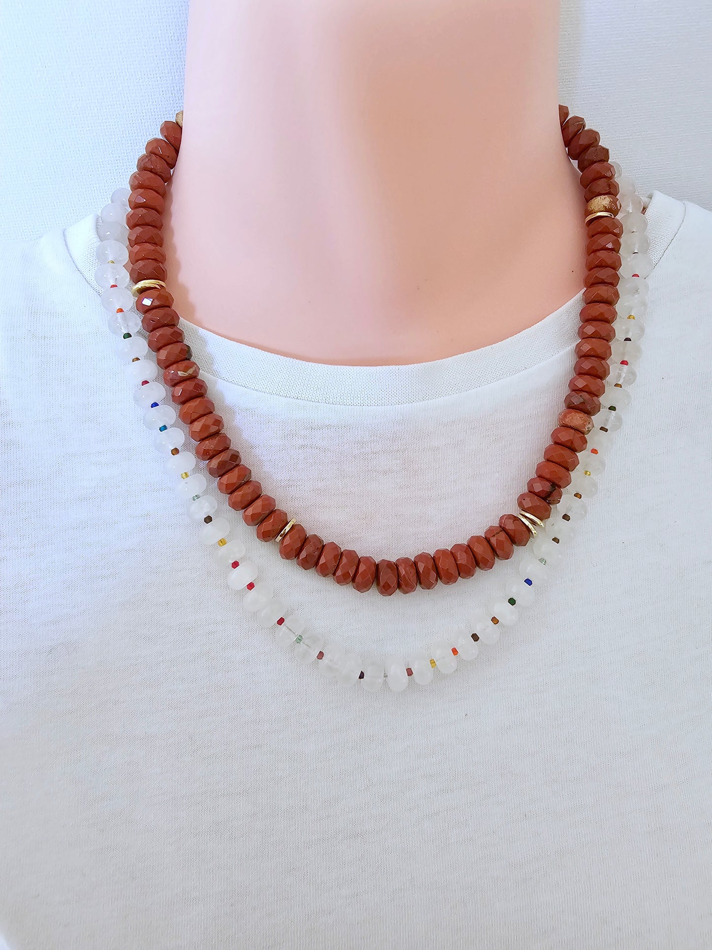 Dinah's Red Sand Stone Necklace